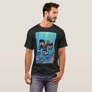 Camiseta Diversão em Família com Mergulho Submarino