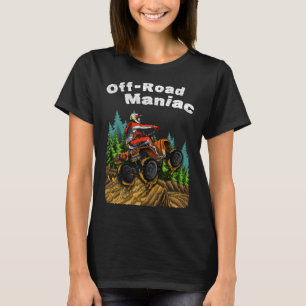 Camiseta Diversão em Maniose Externa ATV Quad Bike de Quatr