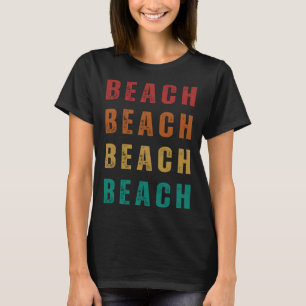 Camiseta Diversão em Praia e Estilo Vintage