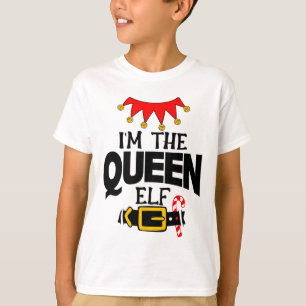 Camiseta Diversão Eu Sou A Rainha Fantasias De Elfo Natal F