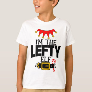 Camiseta Diversão Eu Sou O Elfo Canhoto Fantasias Natal Fam