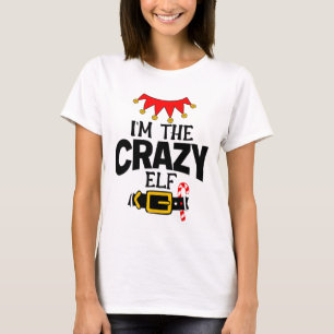 Camiseta Diversão Eu Sou O Elfo Louco Fantasias Natal Famíl