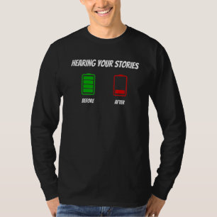 Camiseta Diversão Gráfica Antes e Após a Roupa