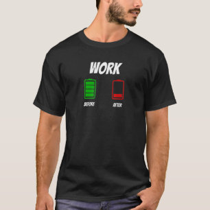 Camiseta Diversão gráfica antes e depois do Roupa