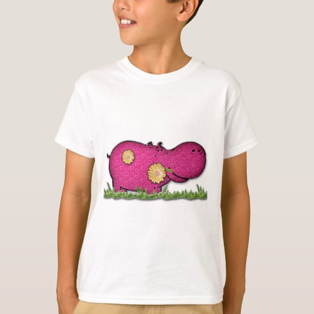 Camiseta diversão hippo (Frente)