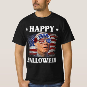 Camiseta Diversão Joe Biden Happy Halloween Confusa no dia