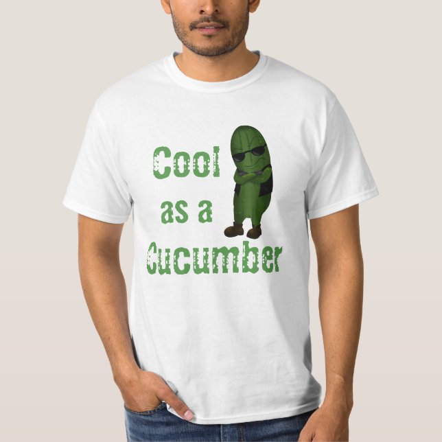 Camiseta Diversão Legal Como Um Pepino (Frente)