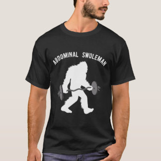 Camiseta Diversão Levantando Yeti Gift Abdominal Do Homem D
