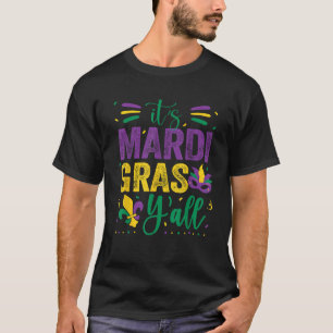 Camiseta Diversão Mardi Gras 2025 Mardi Gras Y all Mens Wom