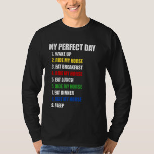 Camiseta Diversão Meu Dia Perfeito Dirige Minhas Mulheres C