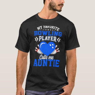 Camiseta Diversão Meu Jogador De Boliches Favorito Me Chama