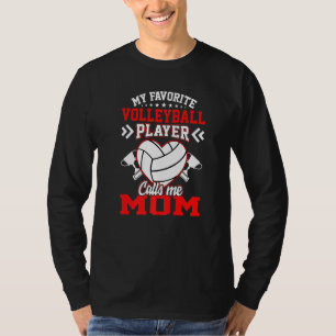 Camiseta Diversão Meu Jogador De Voleibol Favorito Me Chama