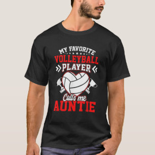 Camiseta Diversão Meu Jogador De Voleibol Favorito Me Chama
