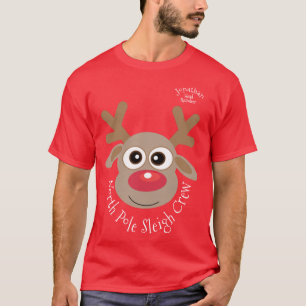 Camiseta Diversão moderna da família de Natal Festivo
