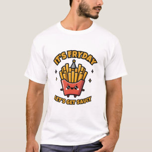 Camiseta Diversão na Sexta: Batata Frita Hora da Festa