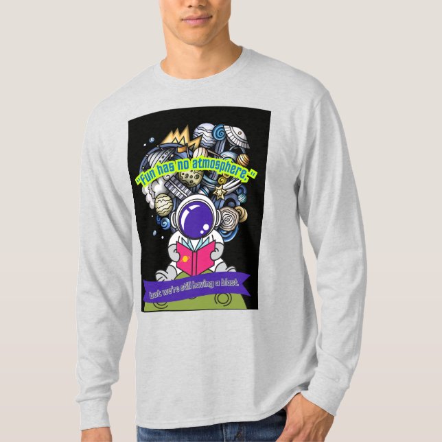Camiseta  Diversão não tem atmosfera (Frente)