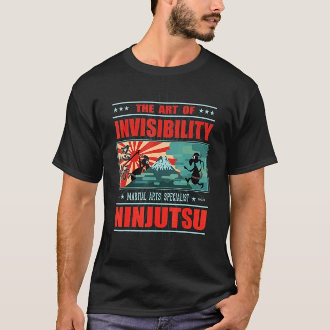 Camiseta Diversão Ninjutsu, o da invisibilidade (Frente)