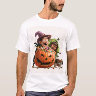 Camiseta Diversão no Halloween