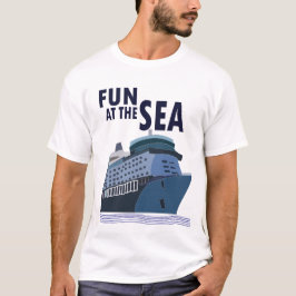 Camiseta Diversão No Navio De Cruzeiro Marítimo