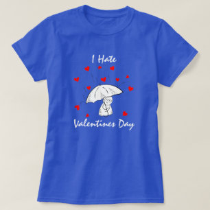 Camiseta Diversão Odeio T-Shirt Dia de os namorados