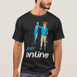 Camiseta Diversão Online Pescaria Camisa-T
