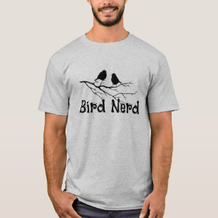 Camiseta Diversão para Pássaros Nerd Observador de Pássaros