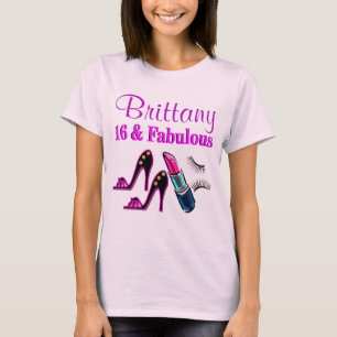 CAMISETA DIVERSÃO PERSONALIZADA 16º ANIVERSÁRIO 16 E FAB