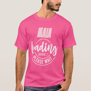 Camiseta Diversão Personalizada De Chá de fraldas Da Maia I