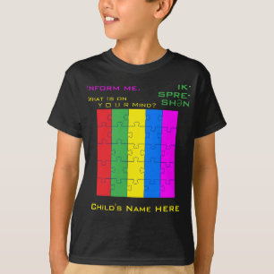 Camiseta Diversão Personalizada e Expressão Autismo Colorid