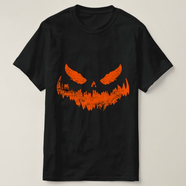 Camiseta Diversão Pumpkin Jack O Lanterna Assustadora Pumpk (Frente do Design)