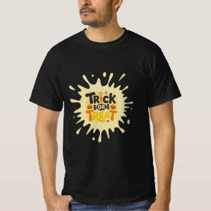 Camiseta Diversão Retro "Trick or Treat" Splash Homens Hall