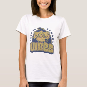 Camiseta Diversão Retro Volta às Aulas Vibrações Professor