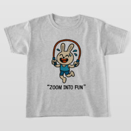 Camiseta “Diversão Saltitante com Máscara de Coelho – Camis