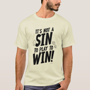 Camiseta Diversão Sem Pecado para Ganhar o Slogan de Pessoa