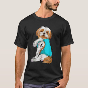 Camiseta Diversão Shih Tzu I Adoro Pai Tatto Roupa Dog Pai