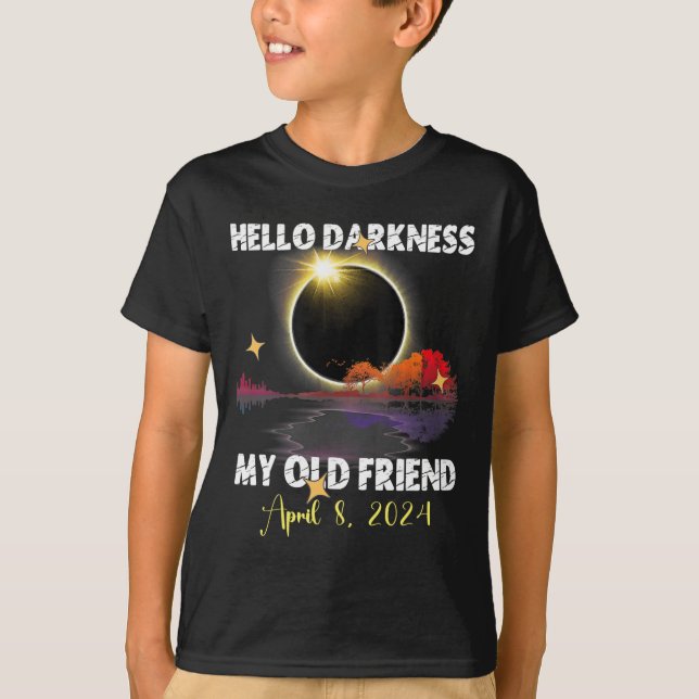 Camiseta Diversão Solare Eclipse 2024 Para 8 De Abril De 20 (Frente)