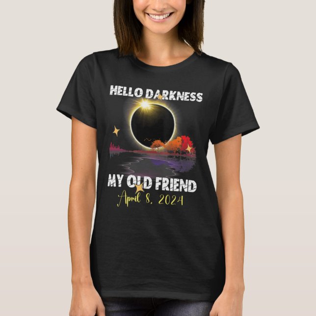 Camiseta Diversão Solare Eclipse 2024 Para 8 De Abril De 20 (Frente)