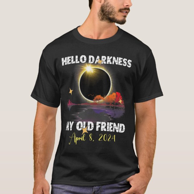Camiseta Diversão Solare Eclipse 2024 Para 8 De Abril De 20 (Frente)