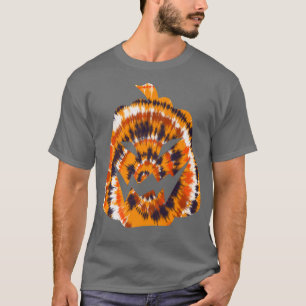 Camiseta Diversão "Spooky Orange Tie Dye Halloween Jack O L