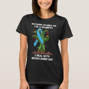 Camiseta Diversão T1D Diabetes Tipo 1 Halloween de Sensibil