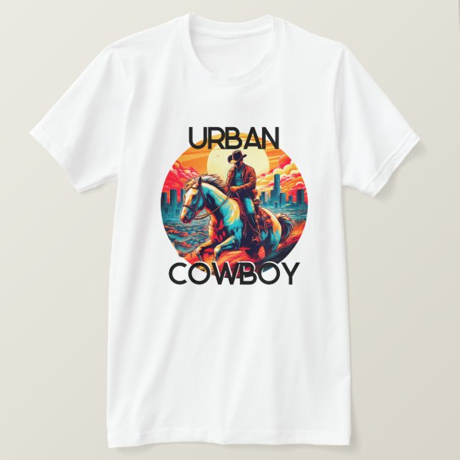 Camiseta Diversão Urban Cowboy (Frente do Design)