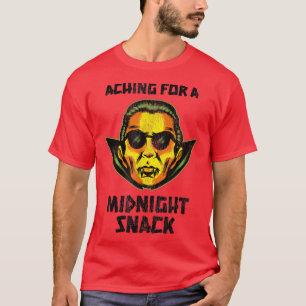 Camiseta Diversão Vampiro Horror Do Halloween Atingindo Uma