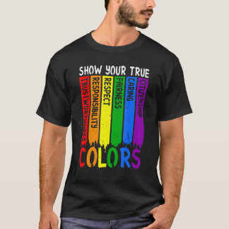 Camiseta Diversão Verdadeiro Gay Arco-Íris Sinalizador Lgtb