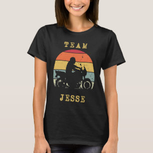 Camiseta Diversão Vintage Retro Sunset Jesse Motorcycle Rid