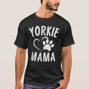 Camiseta Diversão Yorkie Mama Gift Dog Lover Roupa Yorkshir