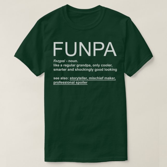 Camiseta DiversãoPa presente de Dia de os pais engraçado (Frente do Design)