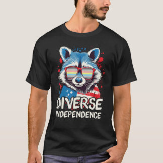Camiseta Diverse Independence  Raccoon Demiflux Sunglasses 