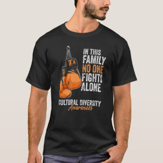 Camiseta Diversidade Cultural Consciência Mês Luvas Laranja