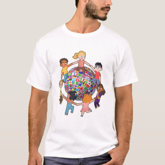 Camiseta Diversidade Cultural Mundo Sinaliza Diferentes Nac