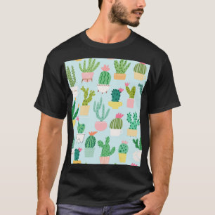 Camiseta Diversidade de cactus, formação contínua de vintag